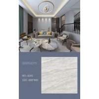 800x800 Made in China Grey Marble Continous Porcelain Floor Tile