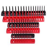6PCS Plastic Socket Storage Trays Deep and Shadow Socket Holders Socket Organizer Tray Set for Toolb
