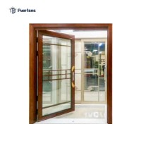 Double Open Folding Sliding Swing Door Pd Aluminium Slide with Swing out Glass Door for Interior Kit