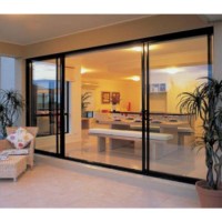 Thermal Break Australian Standard Double Glass Aluminium Sliding Doors