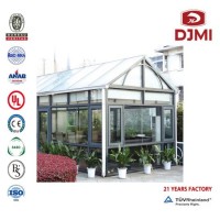 Customized Agricultural Tempered Glass House for Sunroom Garden Sun Room