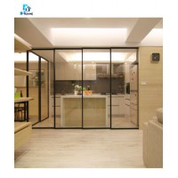 Beautiful Tempered Color Glass Sliding /Stacking Door in Kitchen