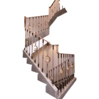 Customizer Bronze Gold Carve Patterns Stainless Steel Railings for Indoor and Outdoor