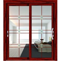 Residential Aluminum Door with Wood Color