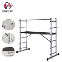 Safety and Folding Aluminum Scaffold Ladder