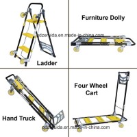 4 in 1 Moving Trolley  Step Ladder  Hand Truck  Furniture Dolly  in Hand Truck Mode  in Trolley Mode