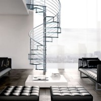 Rod Balustrade Handrail New Design Spiral Staircase/Stainless Steel Spiral Stairs/Indoor Staircase w