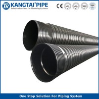 Sewage Discharge Reinforced PE Steel Strip Corrugated Tube Piping Piping Sn12.5 Custom Rtp Pipe
