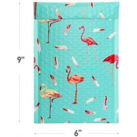 25PCS Flamingo Poly Bubble Mailers 6X10 Inch Custom Padded Envelopes Bubble Lined Poly Mailer Self S
