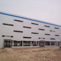 Light Weight Steel Structure Warehouse with Q355 Galvanized Prefab Steel