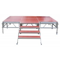 Aluminum Frame Stage Outdoor Sturdy Layer Stage Strong Durable Easy Assembly Height Adjustable Porta