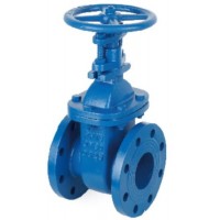 Hand Wheel Flange Connected Non-Rising Resilient Cast Iron Gate Valve