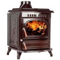 677 Wood Pellet Burning Stove Fireplace with Boiler/Jacket Can Be Connected to Central Heating Radia