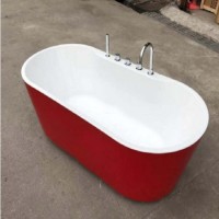 Modern Hot Tub Bathroom Jacuzzi Whirlpool Jetted SPA Massage Bathtub