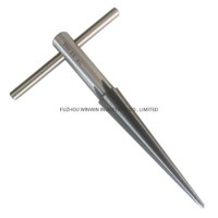 1/8-5/8inch 6 Fluted Bridge Pin Hole Reamer Handheld Reamer T Handle Tapered Chamfer Reaming (WW-TR0