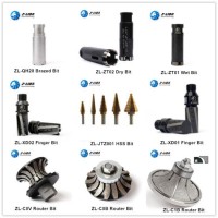 Z-Lion High Speed CNC HSS Used Well Hole Diamond Core Router Finger Drilling Bits for Stone Glass As