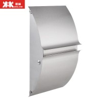 Apartment Waterproof Mailbox Outdoor Customized Letter Box Wall Mounted Galvanized Steel / Stainless