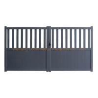 Aesthetically Pleasing Extensive Range of Aluminium Gate Available with Solid or Slatted Aluminium P