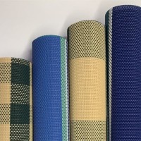 Export Pakistan Waterproof Textile Woven PVC Coated Mesh Fabric Stock Lot for Outdoor Furniture