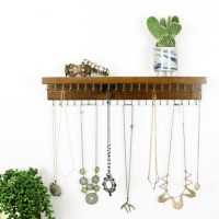 Wood Jewelry Holder Wall Decoration Ring Necklace Jewelry Display