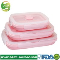 Camping Silicone Food Storage Container Collapsible Vgetable Fruit Container Storage Cabinet Silicon