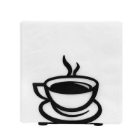 Customized Metal Promotion Gift Coffee Cup Shaped Napkin Holder