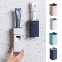 Automatic Toothpaste Dispenser Toothpaste Squeezer Dispenser Toothbrush Holder