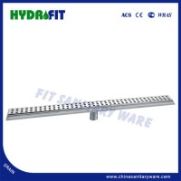Hot Sale Stainless Steel 304 SS304 Tile Insert Vertical Outlet Linear Shower Drain with Flange Linea