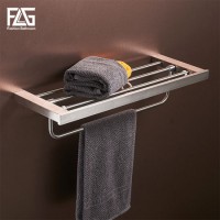Flg Chrome Plated Bathroom Accessory Metal Towel Rack with Bar