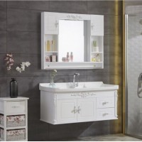 Hot Selling Modern Wall Mounted Waterproof PVC Bathroom Cabinet