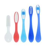 Preventing Self-Harm Short Soft Rubber Handle Anti-Swallow Cheap Small Prison Toothbrush
