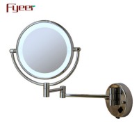 Fyeer Ultra Thin Wall Mounted Foldable LED Bathroom Makeup Mirror