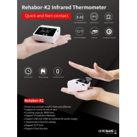 Rehabor-K2 Infrared Thermometer Rehabor K2 Thermometer Non-Contact K2 Small Mini Portable Digital Th