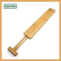 Bamboo Wood Custom Fit Adjustable Dresser Drawer Dividers Organizer Foldable