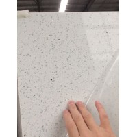Wholesale High Quality Factory Artificial White Mirror Flush Quartz Stone