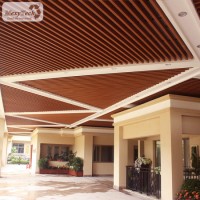 WPC Wood Plastic Composite Strip False Ceiling for Residential Ceiling