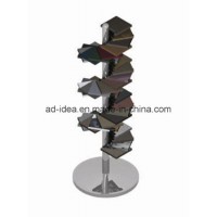 Unique Helical Shape Metal Quarts Floor-Standing Ceramic Tile Display for Tile Display/Stone/Ceramic