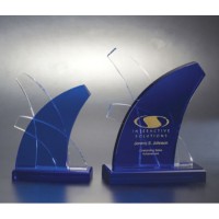 K9 Glass Crystal Trophy High Quality