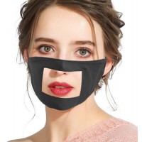 Abrasion Fog Resistant Transparency Visual Windows Communicate Read Lip Language Face Mask for Loss