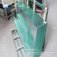 Safe Clear Tempered Toughened Glass Color Coated Laminated Glass for Glass Railing Curtain Wall Show