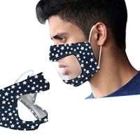 TPU Mouth Window Clear Face Mask Lip Reading Face Mask Washable Reusable Face Mask for Deaf Expressi