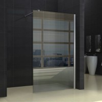 Bathroom 8mm Tempered Esg Glass Fixed Shower Wall Panel