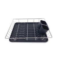 Dish Drainer Rack Set with Drying Board and Utensil Holder