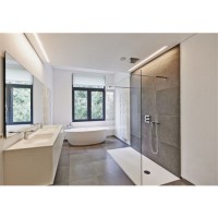 Everstrong Hinge Shower Enclosure or Room Aluminum Frame Shower Glass Door