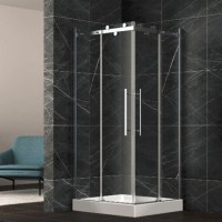 Aluminum Alloy Square Shower Enclosure Room with Stainless Steel Handle