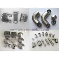 Inox/Stainless Steel Glass Hardware Balustrade Railing Handrail Fitting with Glass Clamps /Bar Holde