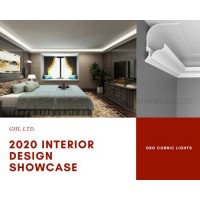 2020 New Designed Gypsum Cornice Lighting for Hotel Decoration