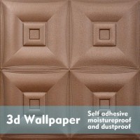 New Design Eco-Friendly 3D XPE Foam Self Adhesive Wallcovering