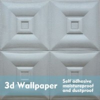 Self Adhesive XPE Foam 3D Peel and Stick 3D Wall Covering for Background Wall