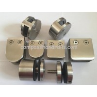 OEM Custom Stainless Steel Accessories Support Bar Glass Clamp Glass Clamp for Railing/Handrail/Balu
